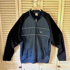 Nike Vtg 90s Warm-up Jacket * Sz Lrg * Fleece lined * Like new condition * 56323